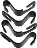 APDTY 156690 Headrest Hook Set For Grocery Bag Purse Hat Storage; Universal Fit