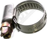 APDTY 156709 25-Pcs Stainless Steel Adjustable (13-19mm) Worm Gear Hose Clamps