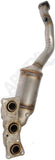 APDTY 156903 Catalytic Converter with Integrated Exhaust Manifold