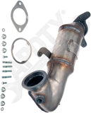 APDTY 156905 Catalytic Converter with Integrated Exhaust Manifold