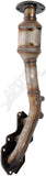 APDTY 156906 Catalytic Converter with Integrated Exhaust Manifold
