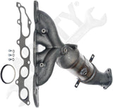 APDTY 156908 Catalytic Converter with Integrated Exhaust Manifold