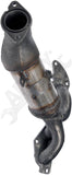 APDTY 156908 Catalytic Converter with Integrated Exhaust Manifold