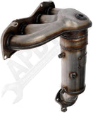 APDTY 156914 Catalytic Converter with Integrated Exhaust Manifold