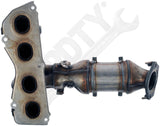 APDTY 156917 Catalytic Converter with Integrated Exhaust Manifold