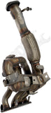 APDTY 156920 Catalytic Converter with Integrated Exhaust Manifold