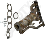 APDTY 156921 Catalytic Converter with Integrated Exhaust Manifold