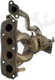 APDTY 156921 Catalytic Converter with Integrated Exhaust Manifold