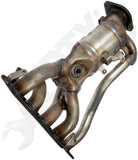 APDTY 156921 Catalytic Converter with Integrated Exhaust Manifold
