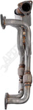 APDTY 157494 Catalytic Converter with Integrated Exhaust Manifold
