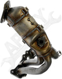 APDTY 157498 Catalytic Converter with Integrated Exhaust Manifold