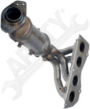 APDTY 157499 Catalytic Converter with Integrated Exhaust Manifold