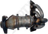 APDTY 157499 Catalytic Converter with Integrated Exhaust Manifold