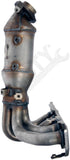 APDTY 157499 Catalytic Converter with Integrated Exhaust Manifold