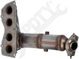APDTY 157500 Catalytic Converter with Integrated Exhaust Manifold