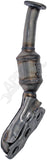 APDTY 157502 Catalytic Converter with Integrated Exhaust Manifold