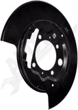 APDTY 157538 Brake Dust Shield Backing Plate; Models w/Rear Disc; Rear Right