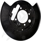 APDTY 157538 Brake Dust Shield Backing Plate; Models w/Rear Disc; Rear Right