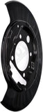 APDTY 157539 Brake Dust Shield Backing Plate; Models w/Rear Disc; Rear Left