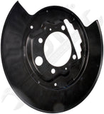 APDTY 157539 Brake Dust Shield Backing Plate; Models w/Rear Disc; Rear Left