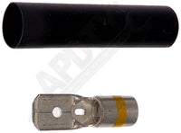 APDTY 157553 12-10 Gauge Male Disconnect .25 In., Yellow