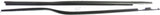 APDTY 157609 Rubber Door Window Dew Wipe Weatherstrip Sweep Seal Set Front L&R