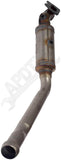 APDTY 157643 Engine Catalytic Converter with Integrated Exhaust Manifold