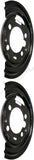 APDTY 157663 Rear Brake Backing Plate Dust Shields Left & Right