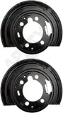 APDTY 157663 Rear Brake Backing Plate Dust Shields Left & Right
