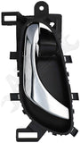APDTY 157677 Left Side Interior Door Handle Housing w/Chrome Lever