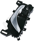 APDTY 157677 Left Side Interior Door Handle Housing w/Chrome Lever