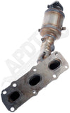 APDTY 157800 Catalytic Converter with Integrated Exhaust Manifold CARB Compliant