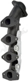 APDTY 157806 Cast Iron Ceramic Coated Exhaust Manifold Kit Right Side 5.4L