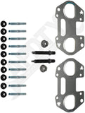 APDTY 157806 Cast Iron Ceramic Coated Exhaust Manifold Kit Right Side 5.4L