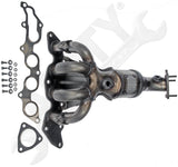APDTY 157990 Exhaust Manifold w/Integrated Catalytic Converter - CARB Compliant