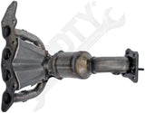 APDTY 157990 Exhaust Manifold w/Integrated Catalytic Converter - CARB Compliant