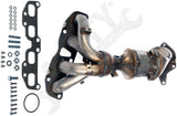 APDTY 157992 Exhaust Manifold w/Integrated Catalytic Converter - CARB Compliant