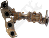 APDTY 157992 Exhaust Manifold w/Integrated Catalytic Converter - CARB Compliant