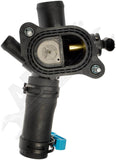 APDTY 158001 Engine Cooling Water Pump-Water Outlet Housing With Sensor