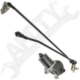 APDTY 158054 Windshield Wiper Transmission Linkage And Motor Assembly