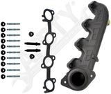APDTY 158059 Ceramic Coated Exhaust Manifold Kit - Left Side