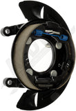 APDTY 158079 Loaded Parking Brake Shoe & Backing Plate Assembly; Rear L or R