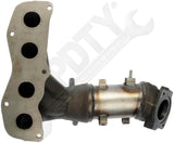 APDTY 158253 Exhaust Manifold with Integrated Catalytic Converter CARB Compliant
