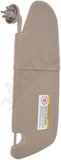 APDTY 158269 Driver Side Sun Visor Assembly (Beige) Standard Replacement