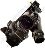 APDTY 158485 Engine Water Pump Thermostat Assembly (Aluminum Housing Upgrade)