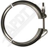 APDTY 158487 Stainless Steel Exhaust Pipe Clamp