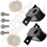 APDTY 158546 Front Suspension Stabilizer Sway Bar Bracket & Bushing Kit