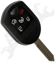 APDTY 158691 Keyless Entry Transmitter Remote Case Repair Cover with Blank Key