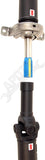 APDTY 158754 2Pc Rear Driveshaft Assembly with Center Support Bearing