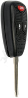 APDTY 158756 Keyless Entry Transmitter 3 Button Remote w/Key Blank